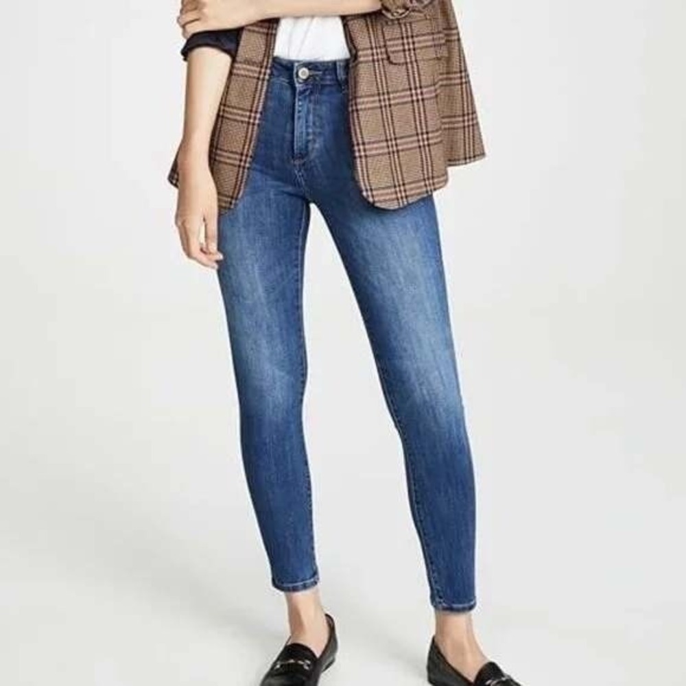 DL1961 Women's Florence Instasculpt Sz 26 (27x29) Midrise Denim Blue Jeans #1433